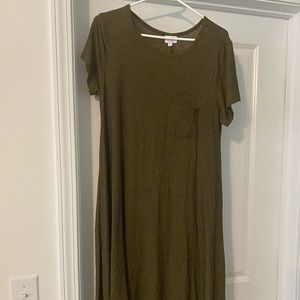 Lularoe Carly dress size M, olive heather